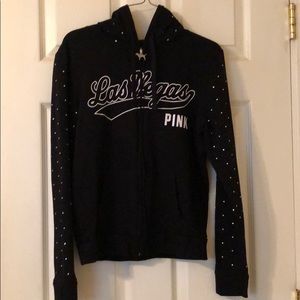Victoria secret Pink Las Vegas Bling Hoodie Black